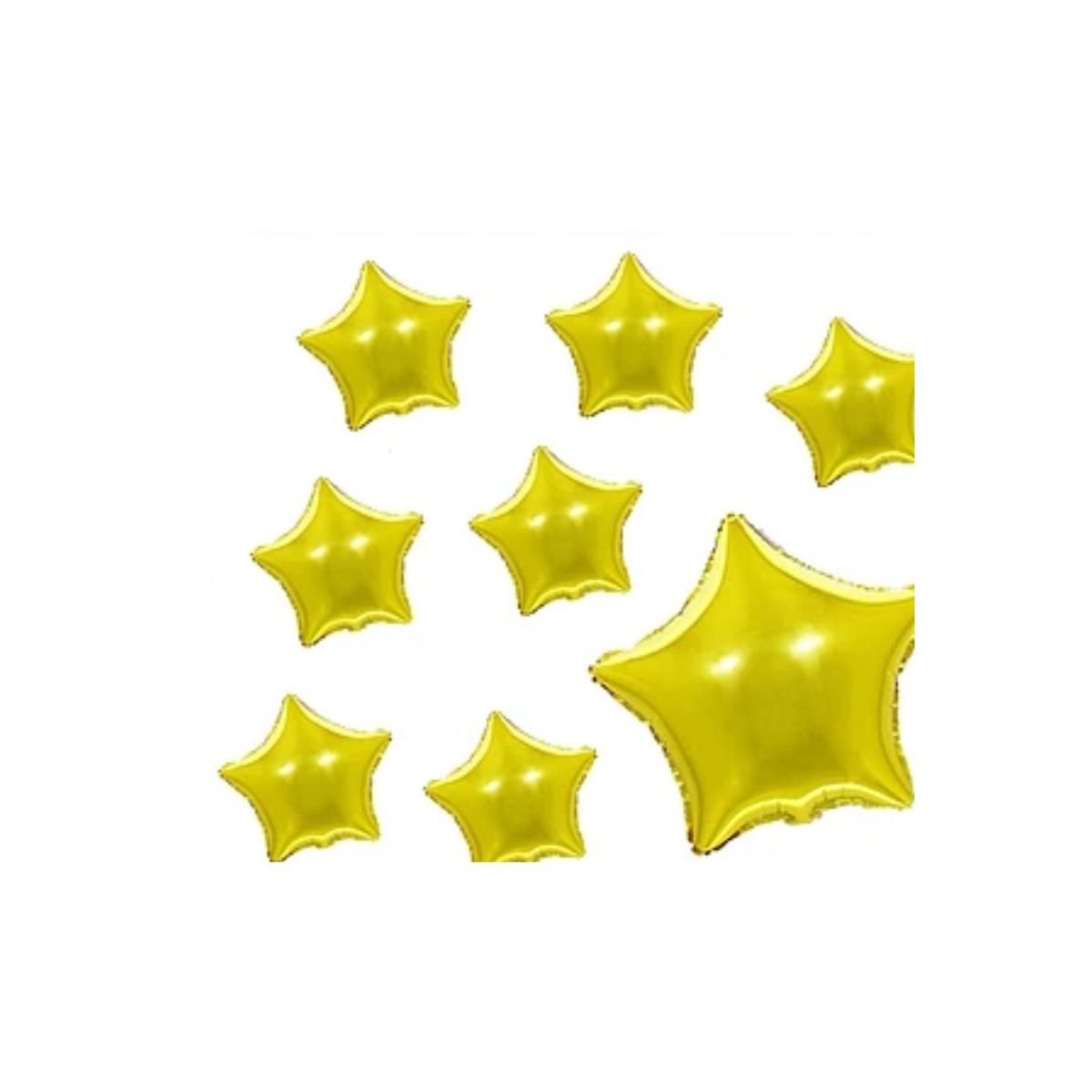 GENERICO - Globo Metálico Estrella Dorada 8pcs 12cm