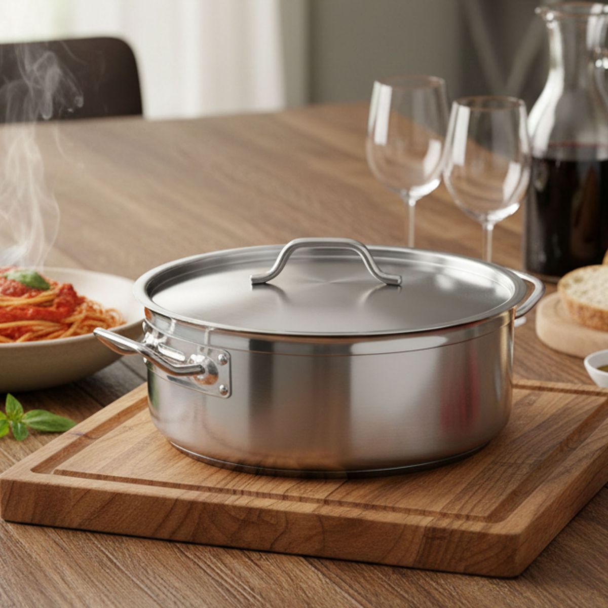 GENERICO - CACEROLA BAJA A INOX 30 CM 8L