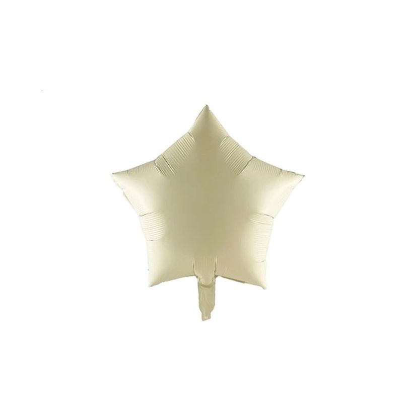 GENERICO - Globo Metálico Estrella Beige 45cm