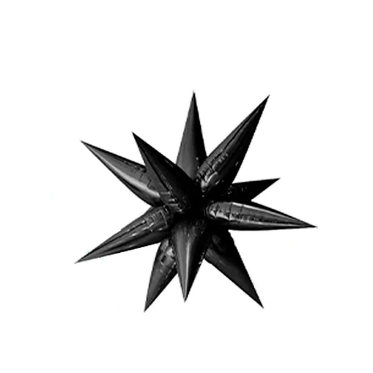 Globo Metalico Estrella Explosion Negro 65cm, marca GENERICO - Foto Principal