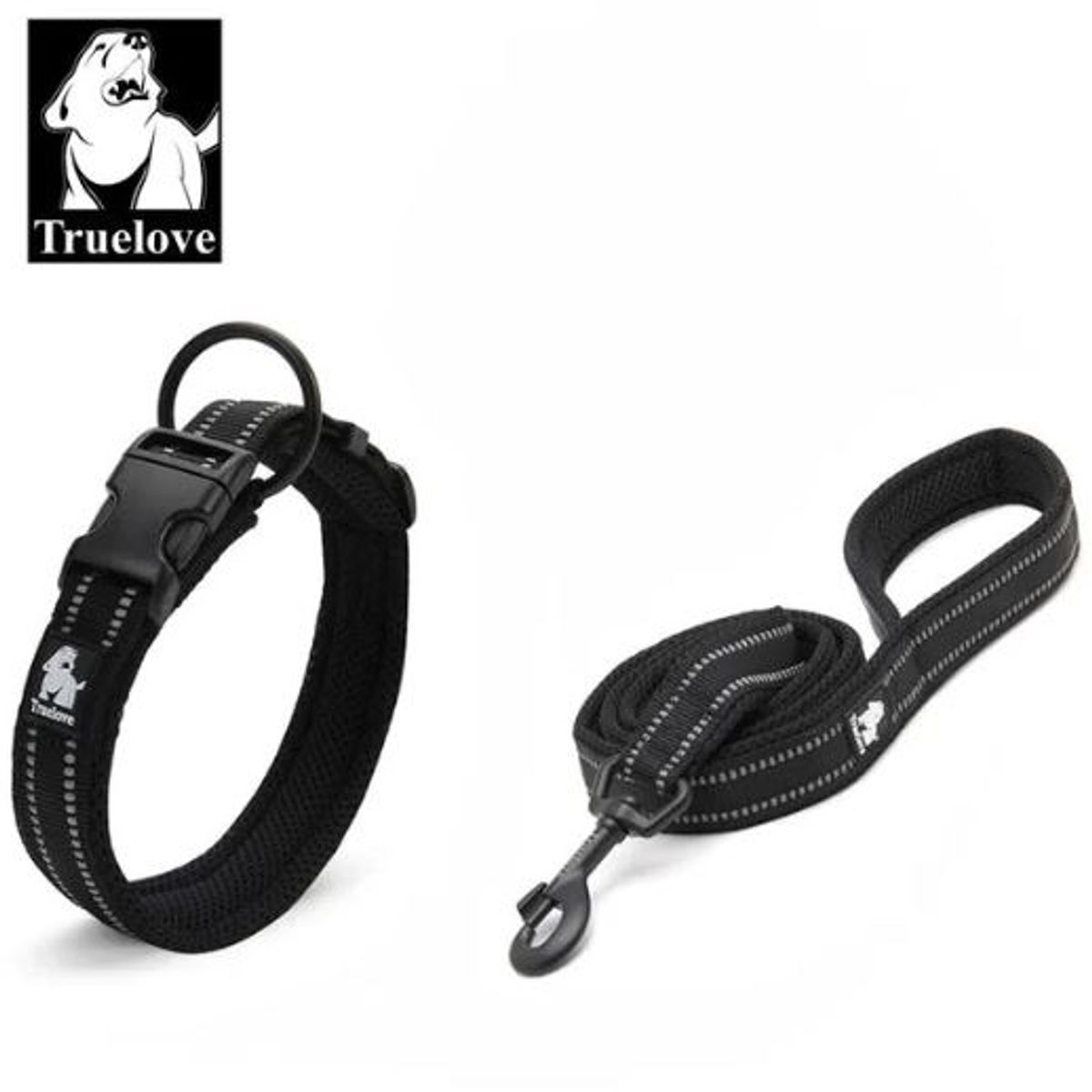 GENERICO - Conjunto de Collar y Correa para mascotas Talla L