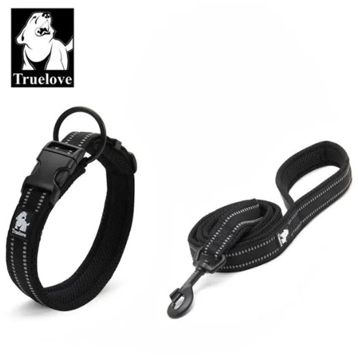 GENERICO - Conjunto de Collar y Correa para mascotas Talla L