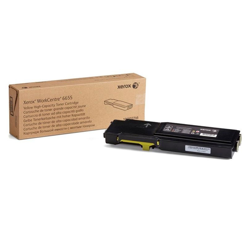 XEROX - Toner Xerox 106R02754 para WorkCentre 6655 (7.500 Páginas, Amarillo) - Amarillo.