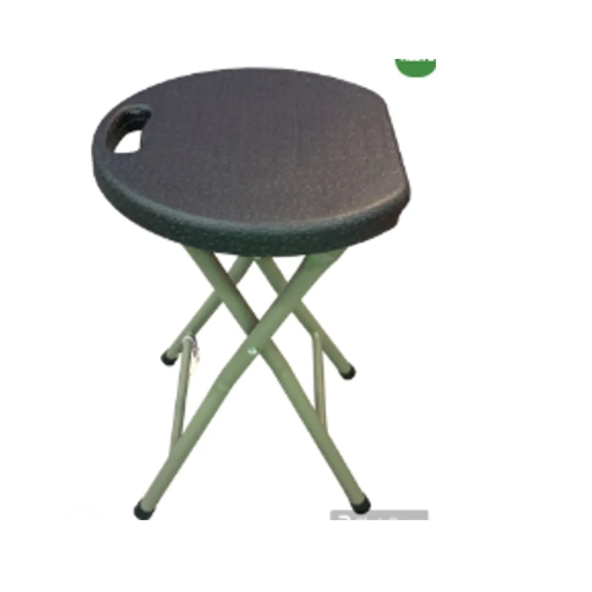 GENERICO - Piso Asiento Redondo Negro Plegable 29X27X44cm