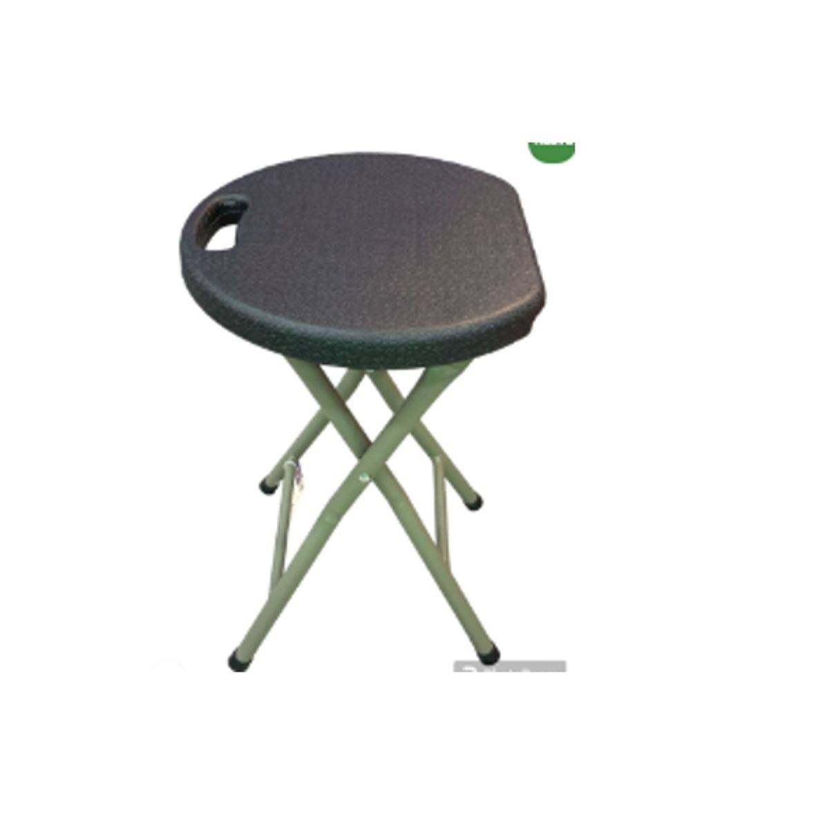 GENERICO - Piso Asiento Redondo Negro Plegable 29X27X44cm