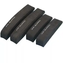 GENERICO - X4 tira tope puerta goma Eva autoadhesivos para autos negro