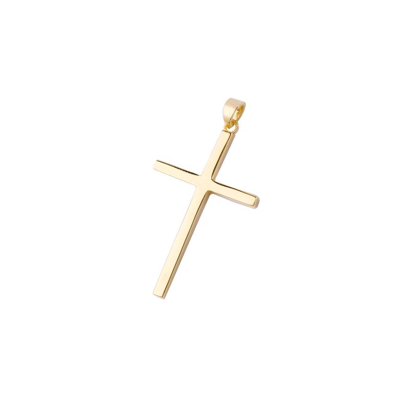 JB JOYAS BARON - Colgante de Oro 14kt Cruz Grande