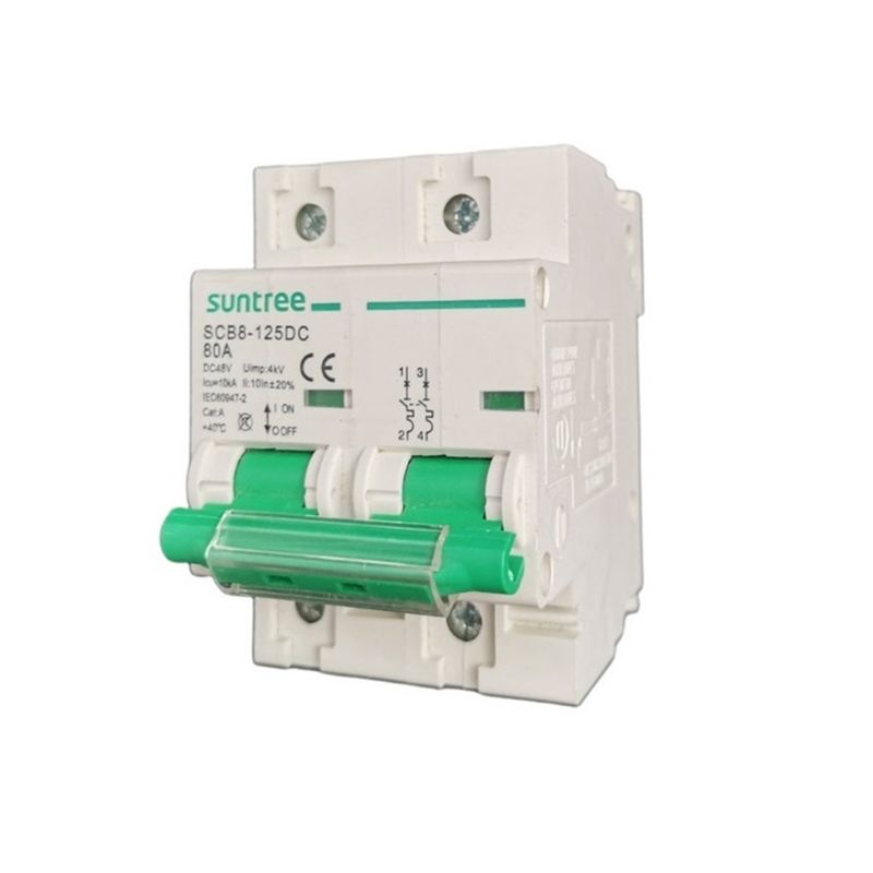 GENERICO - Interruptor Automático Dc 80a 550v Bipolar Solar Scb8-125dc