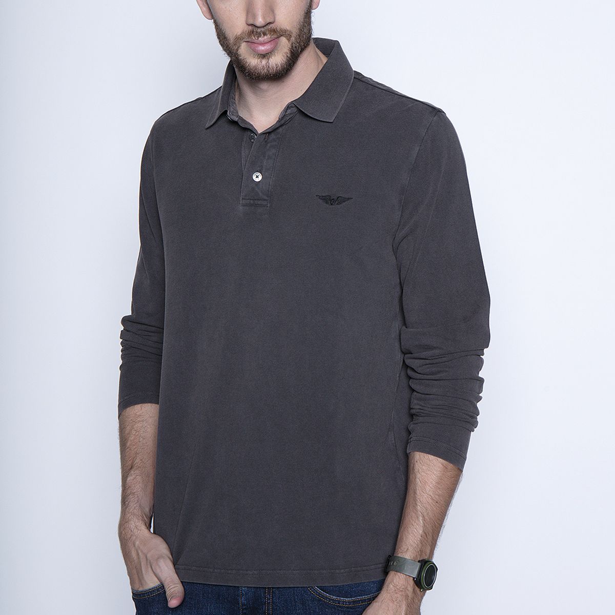 FEROUCH - Polera Denver Gris Ferouch