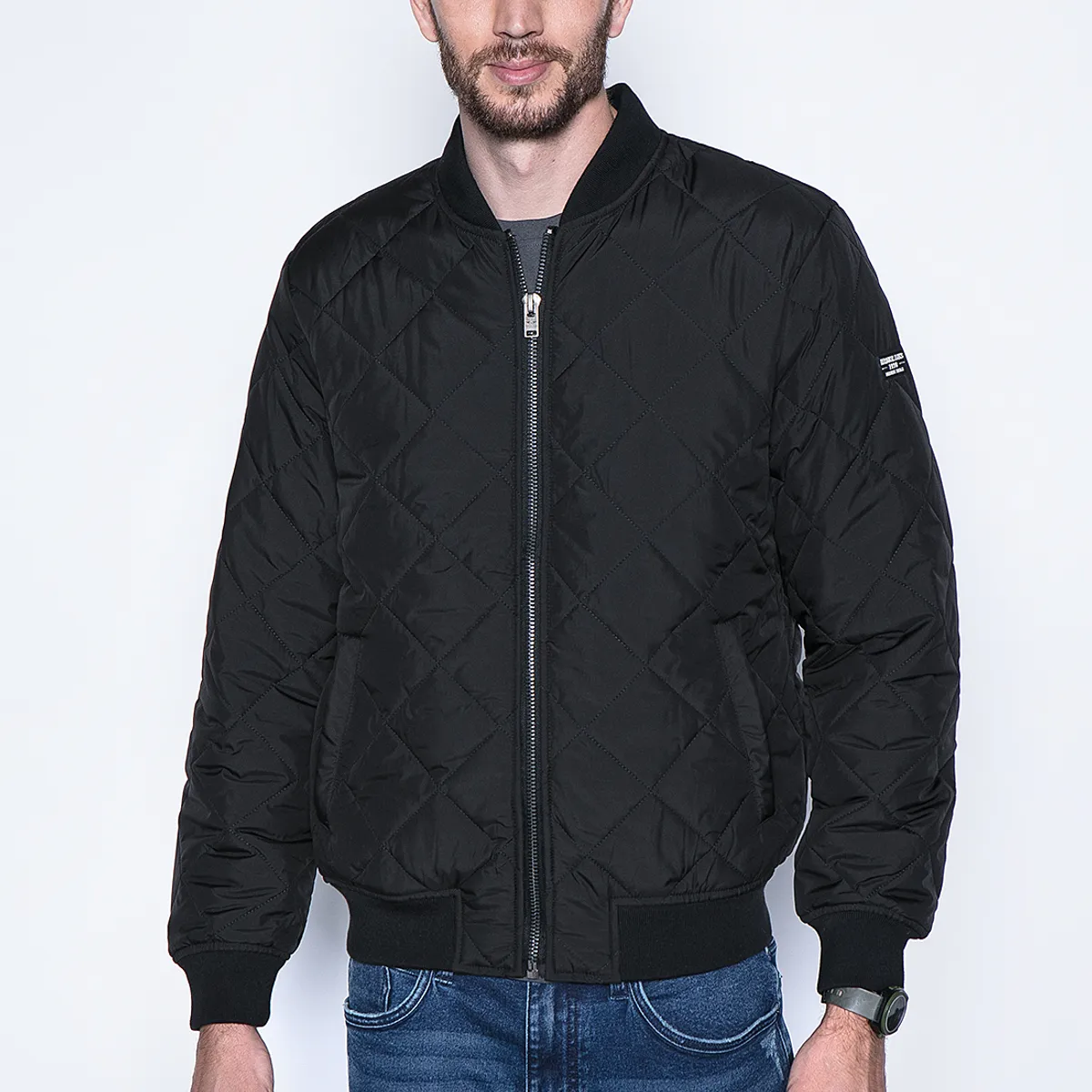 FEROUCH - Chaqueta Bomber Houston Fj Negro Ferouch