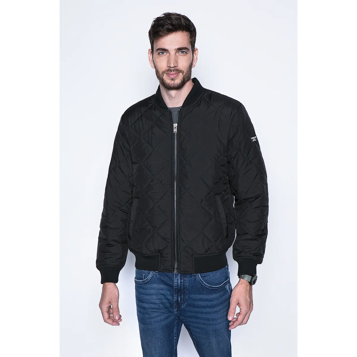 FEROUCH - Chaqueta Bomber Houston Fj Negro Ferouch