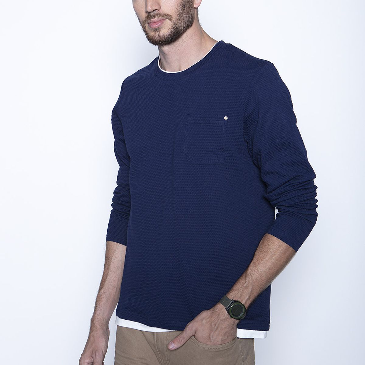 FEROUCH - Polera Hoboken Azul Ferouch