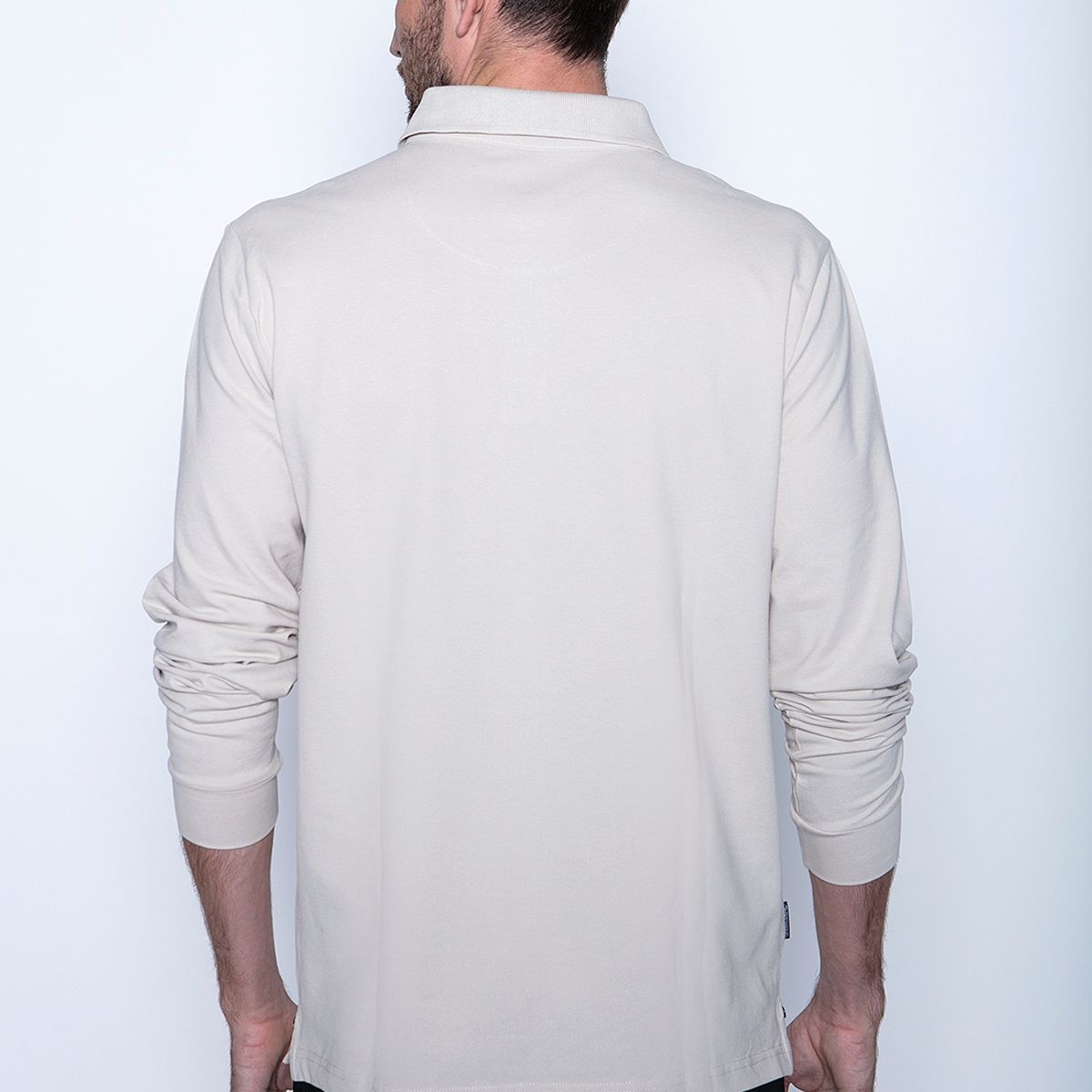 FEROUCH - Polera Polo Ml Beige Ferouch