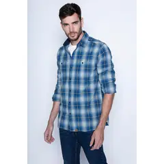 FEROUCH - Camisa Michigan Fj Azul