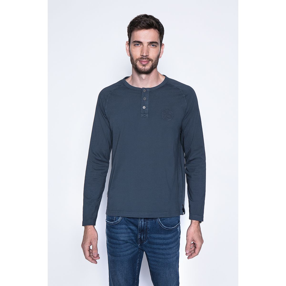 FEROUCH - Polera Florida Azul Ferouch