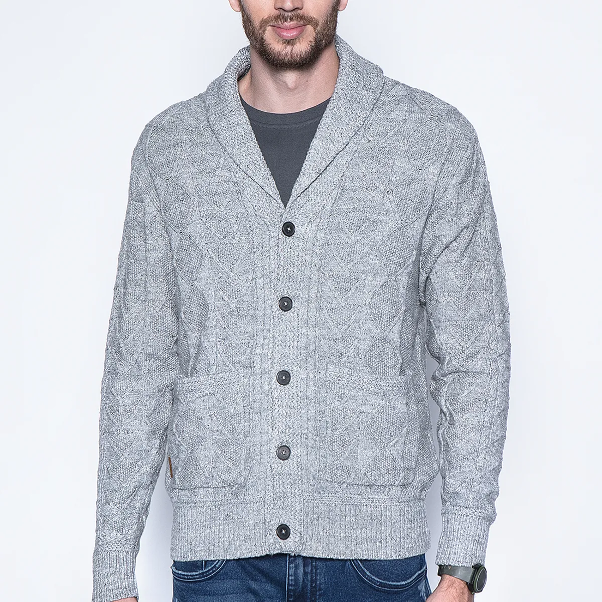 FEROUCH - Cardigan Clifton F Gris Ferouch
