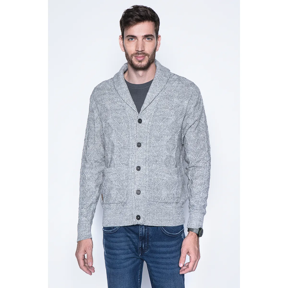 FEROUCH - Cardigan Clifton F Gris Ferouch