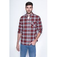 Camisa A Cuadro Baltimore Fj Rojo