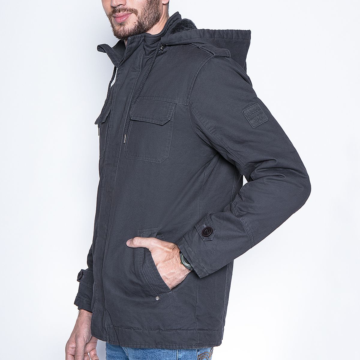 FEROUCH - Chaqueta Twill Nevada F Gris Ferouch