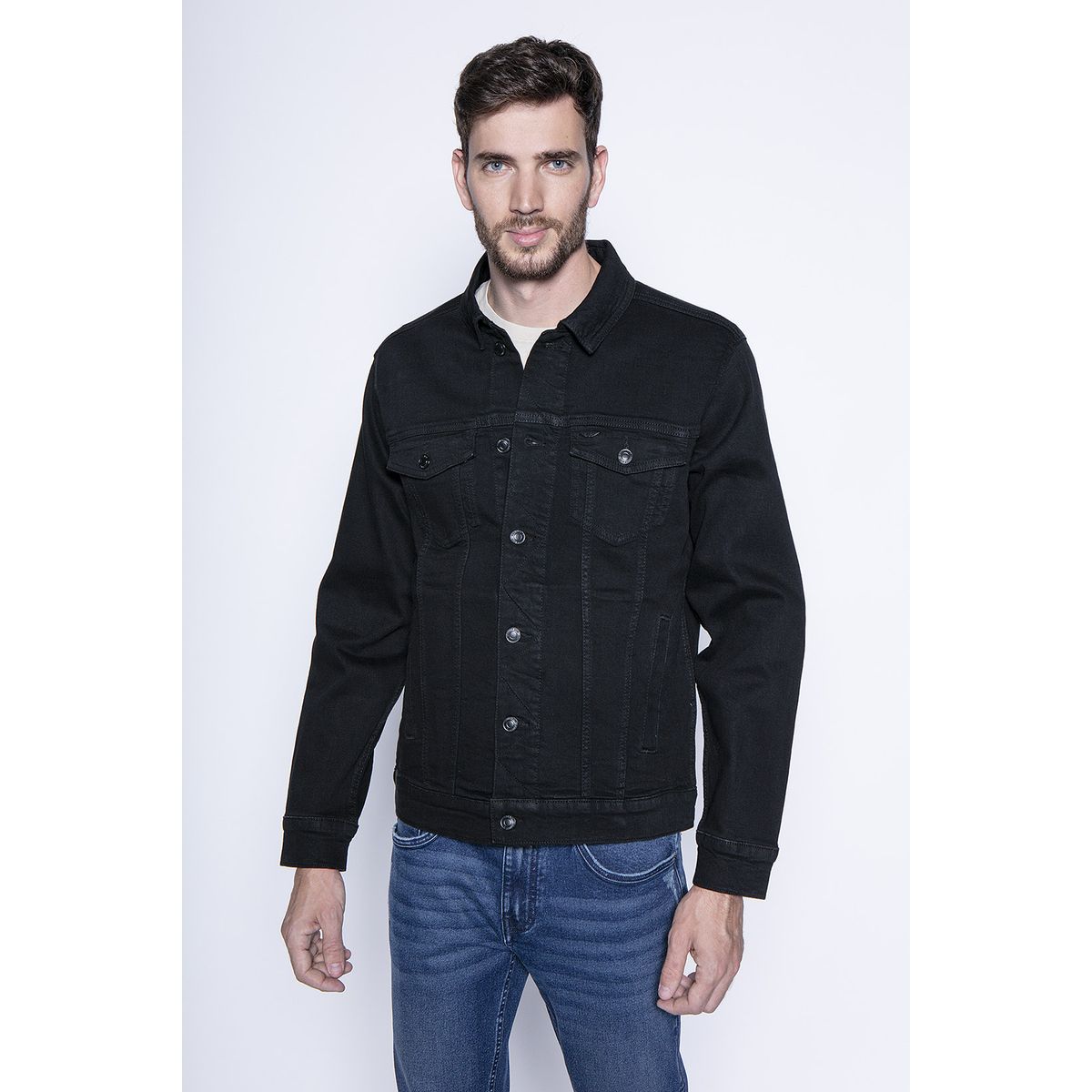 FEROUCH - Jacket Denim Basica Fj Negro Ferouch