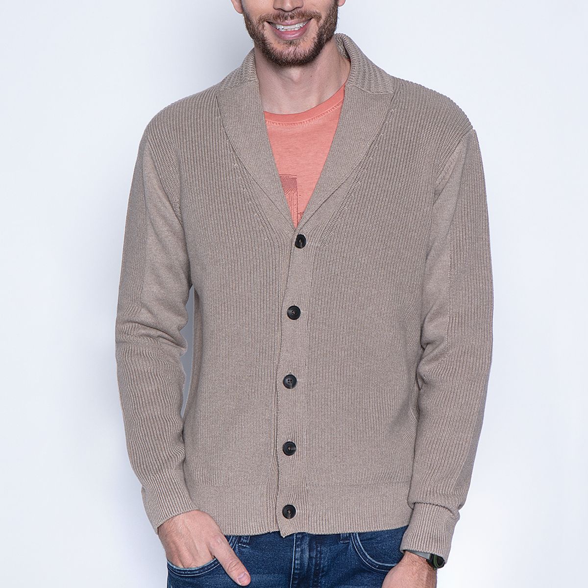 FEROUCH - Cardigan Baltimore F Café Ferouch