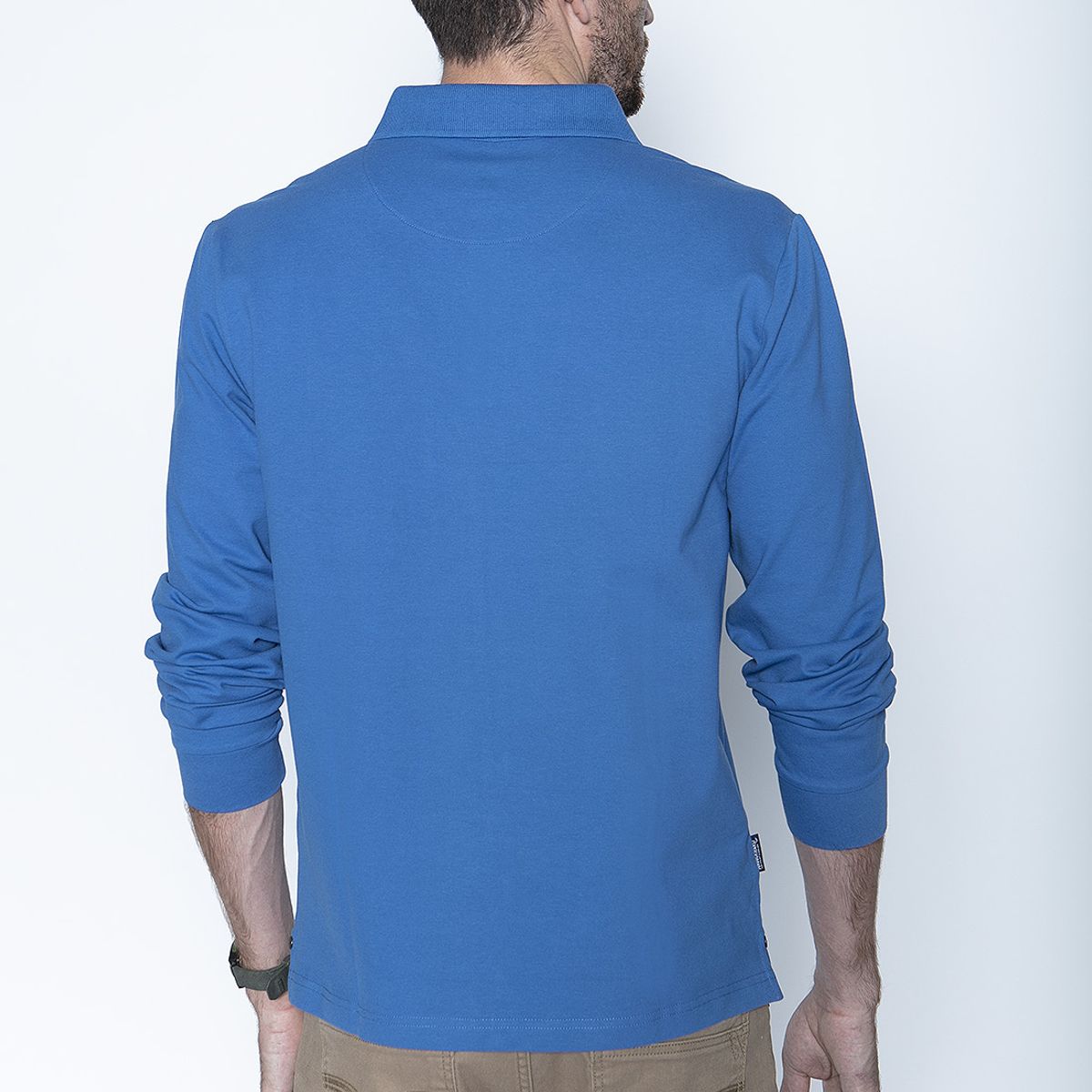 FEROUCH - Polera Polo Ml Azul Ferouch