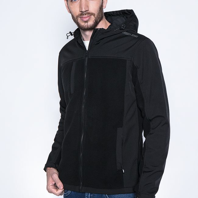 FEROUCH - Poleron Soft Shell Portladn Negro Ferouch