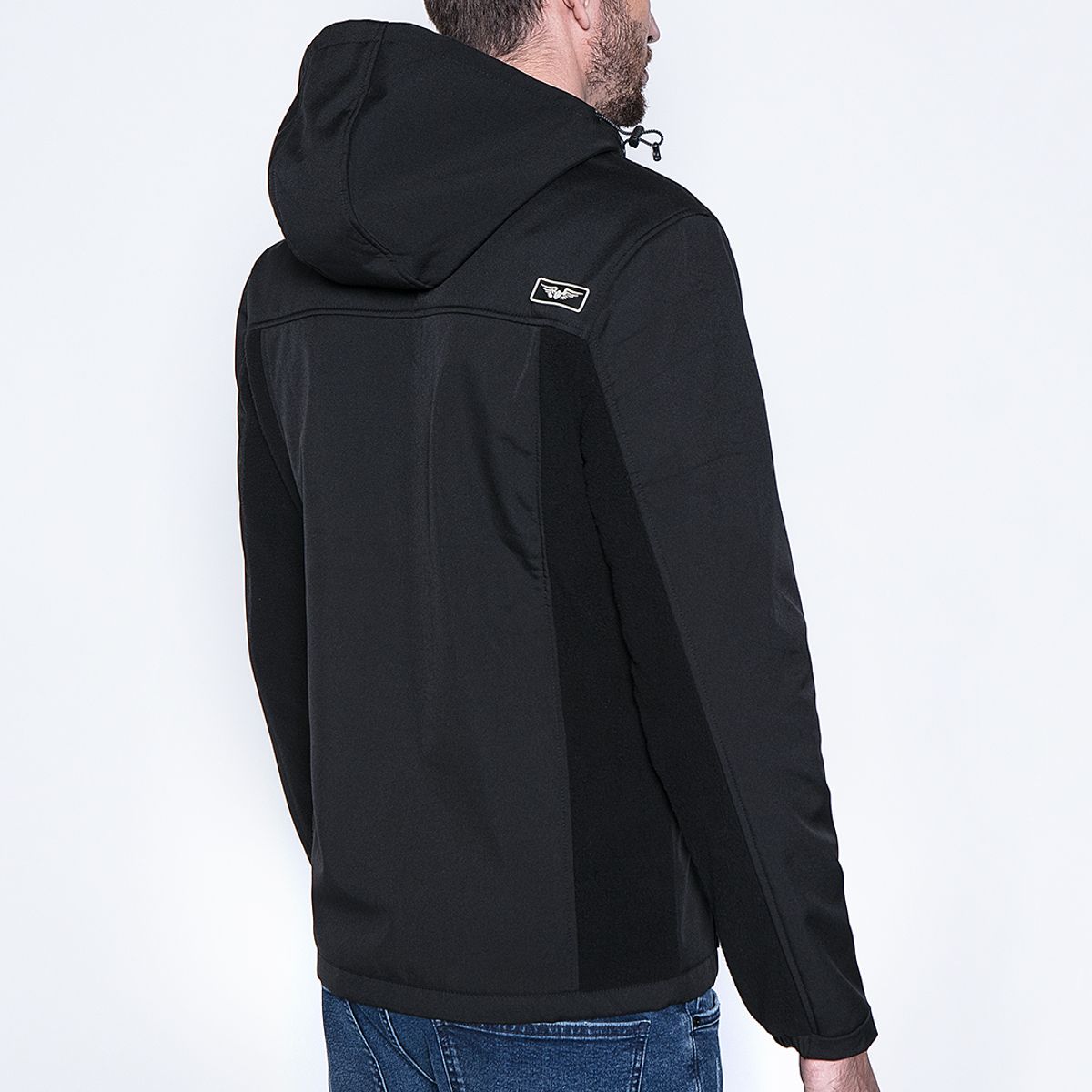 FEROUCH - Poleron Soft Shell Portladn Negro Ferouch