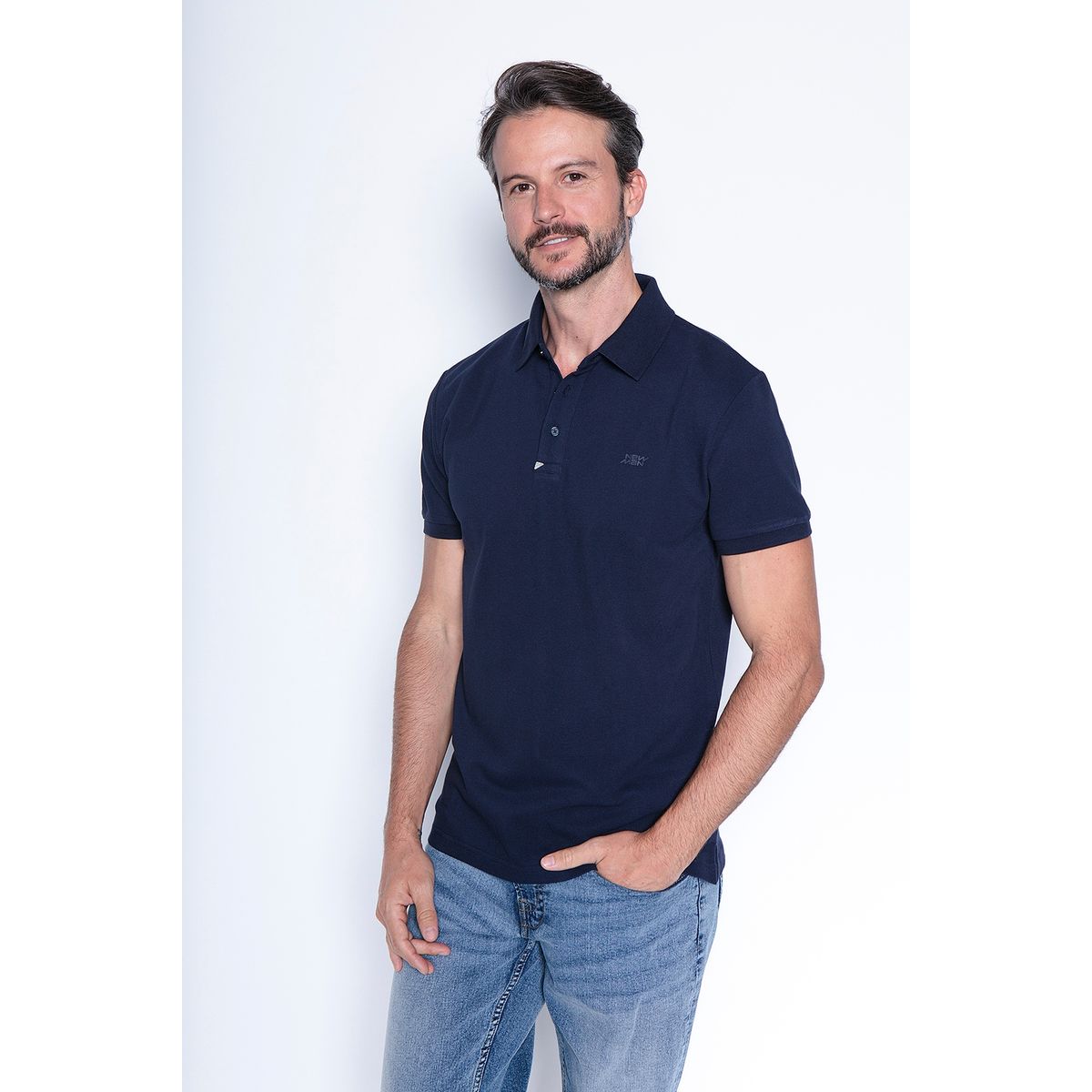 NEW MAN - Polera Roma Azul New Man