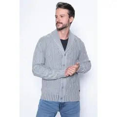 NEW MAN - Cardigan Paris Gris