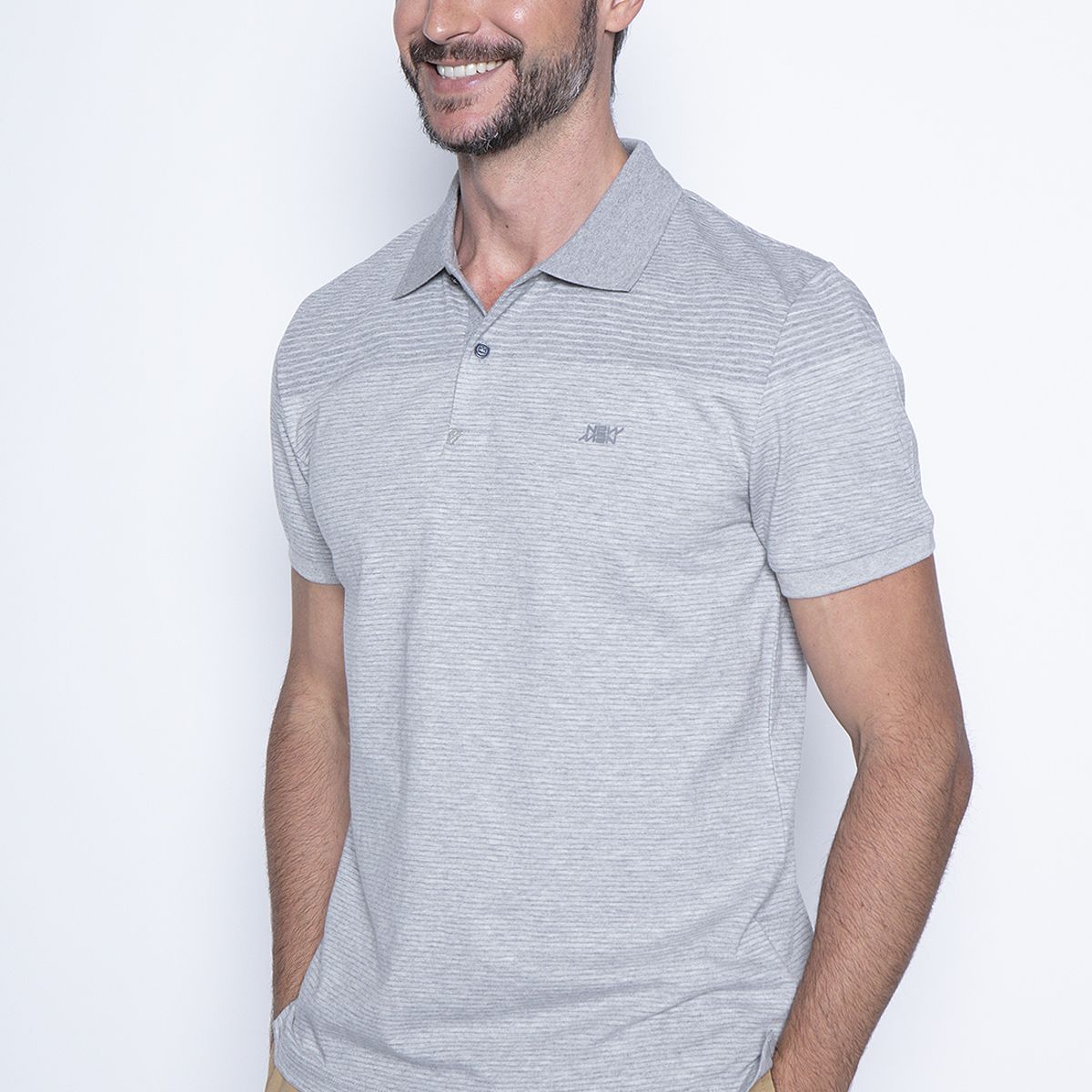 NEW MAN - Polera Milan Gris New Man
