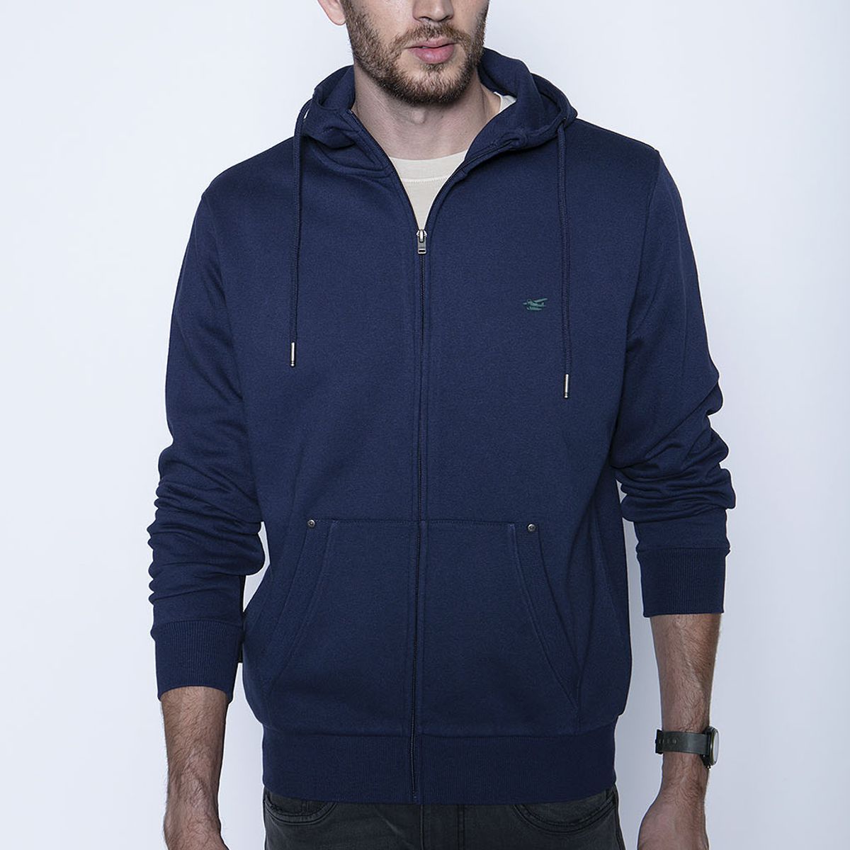 FEROUCH - Poleron Basico Full Zipper Azul Ferouch