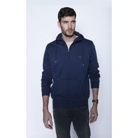 Poleron Basico Full Zipper Azul