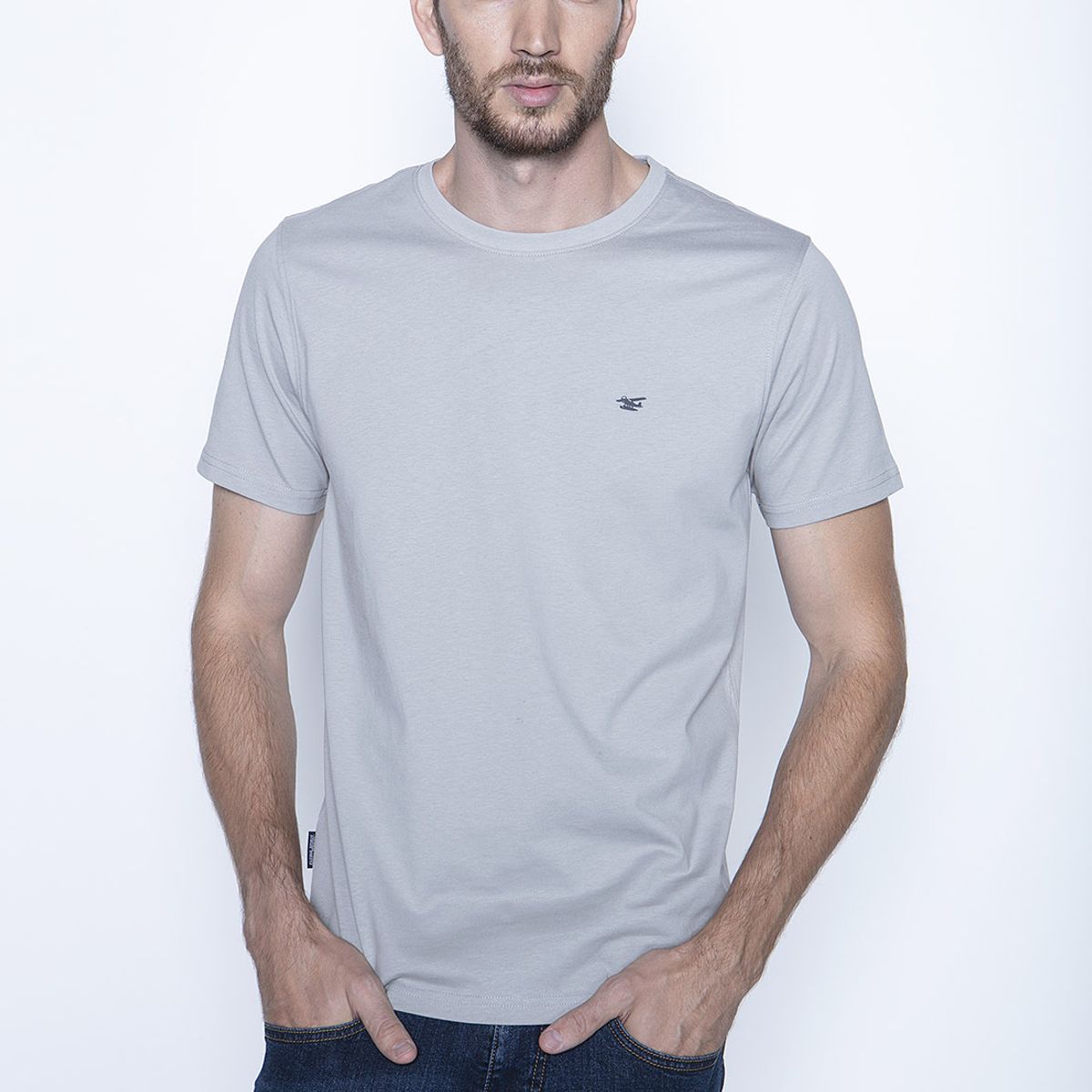 FEROUCH - Polera Basica Mc Gris Ferouch