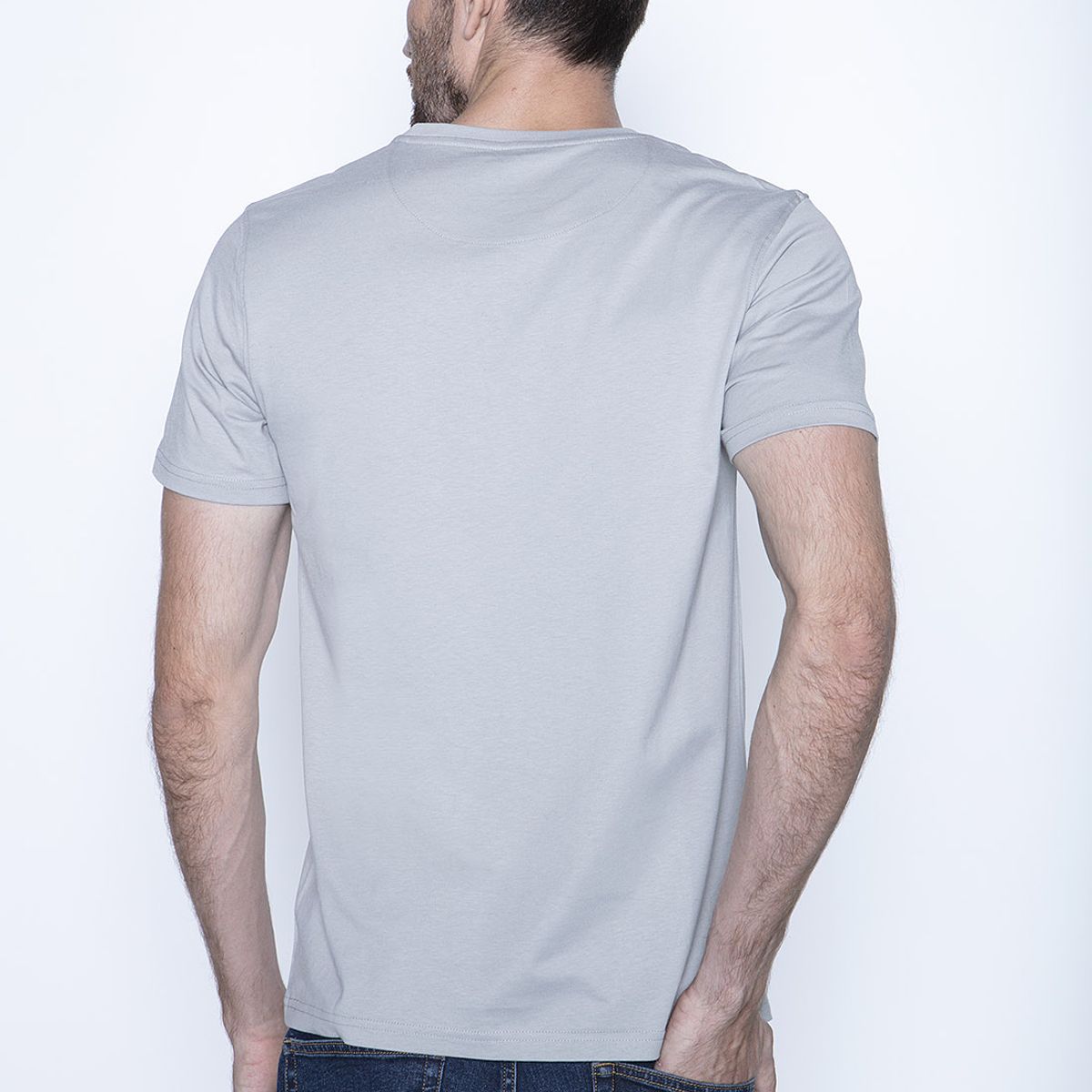 FEROUCH - Polera Basica Mc Gris Ferouch