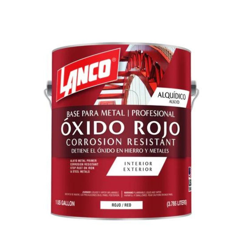 LANCO - Lanco Anticorrosivo Primer Óxido (rojo) 1 Galón