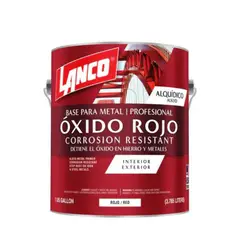 LANCO - Anticorrosivo Primer Óxido (rojo) 1 Galón