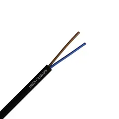GENERICO - Rollo 50 Mt Cordon Flexible 2X1.5MM2 H05VV-F Negro 500V - Megalec