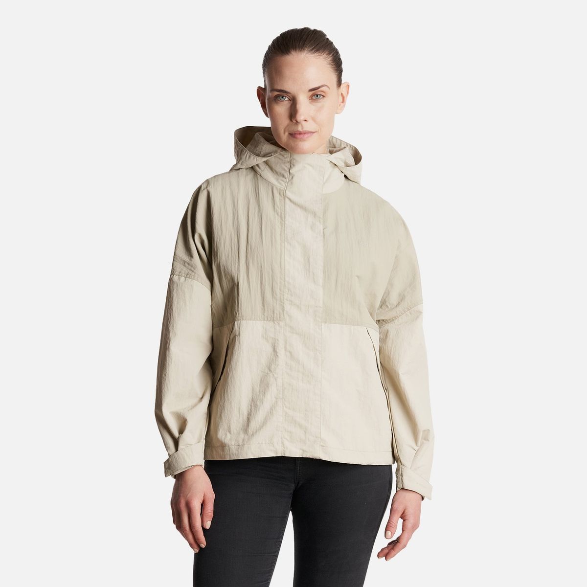 LIPPI - Chaqueta Mujer  CityMe WindBreaker Hoody Jacket Crema Lippi