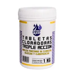 GENERICO - CLORO TABLETA TRIPLE ACCIÓN 1 KG AQUAPOOL