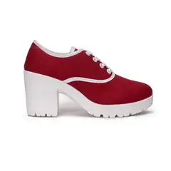 CARBIN - Zapatilla Mujer Rojo Layla