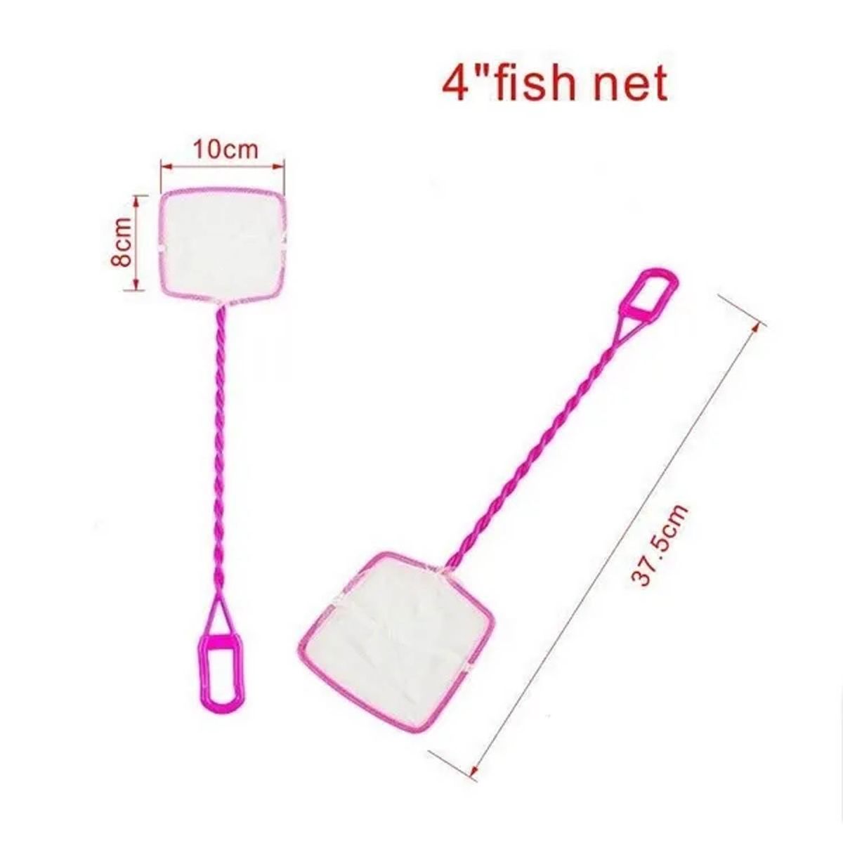 GENERICO - Red De Malla Fina 4' 10cm Peces Acuario Pecera