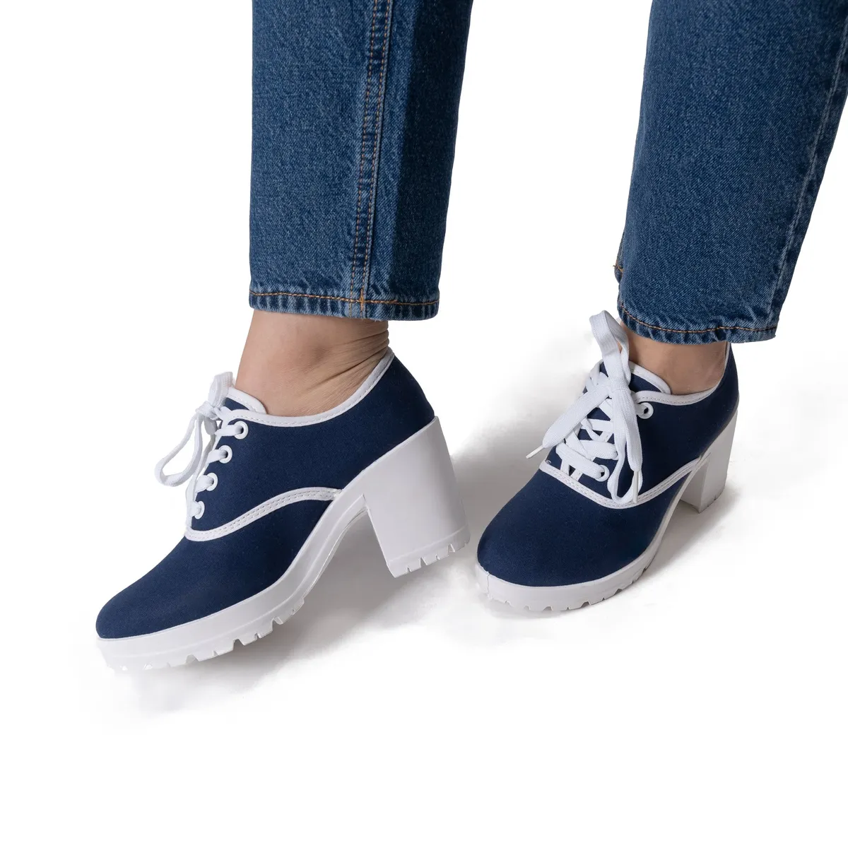 CARBIN - Zapatilla Mujer Azul Oscuro Layla Carbin