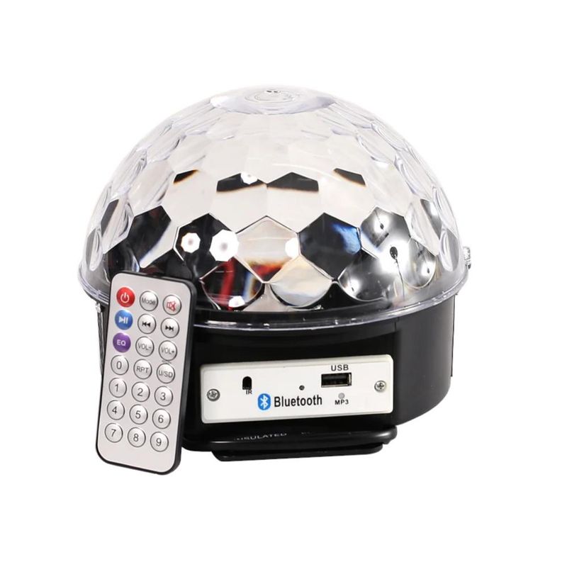 FIDEK - Efecto de Luz LED con MP3 Fidek Magic Ball 3795 BT - Negro