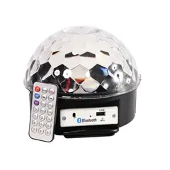 FIDEK - Efecto de Luz LED con MP3 Magic Ball 3795 BT - Negro