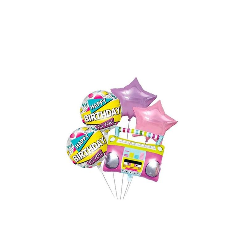 GENERICO - Set De Globos Metálico De Radio 5pcs