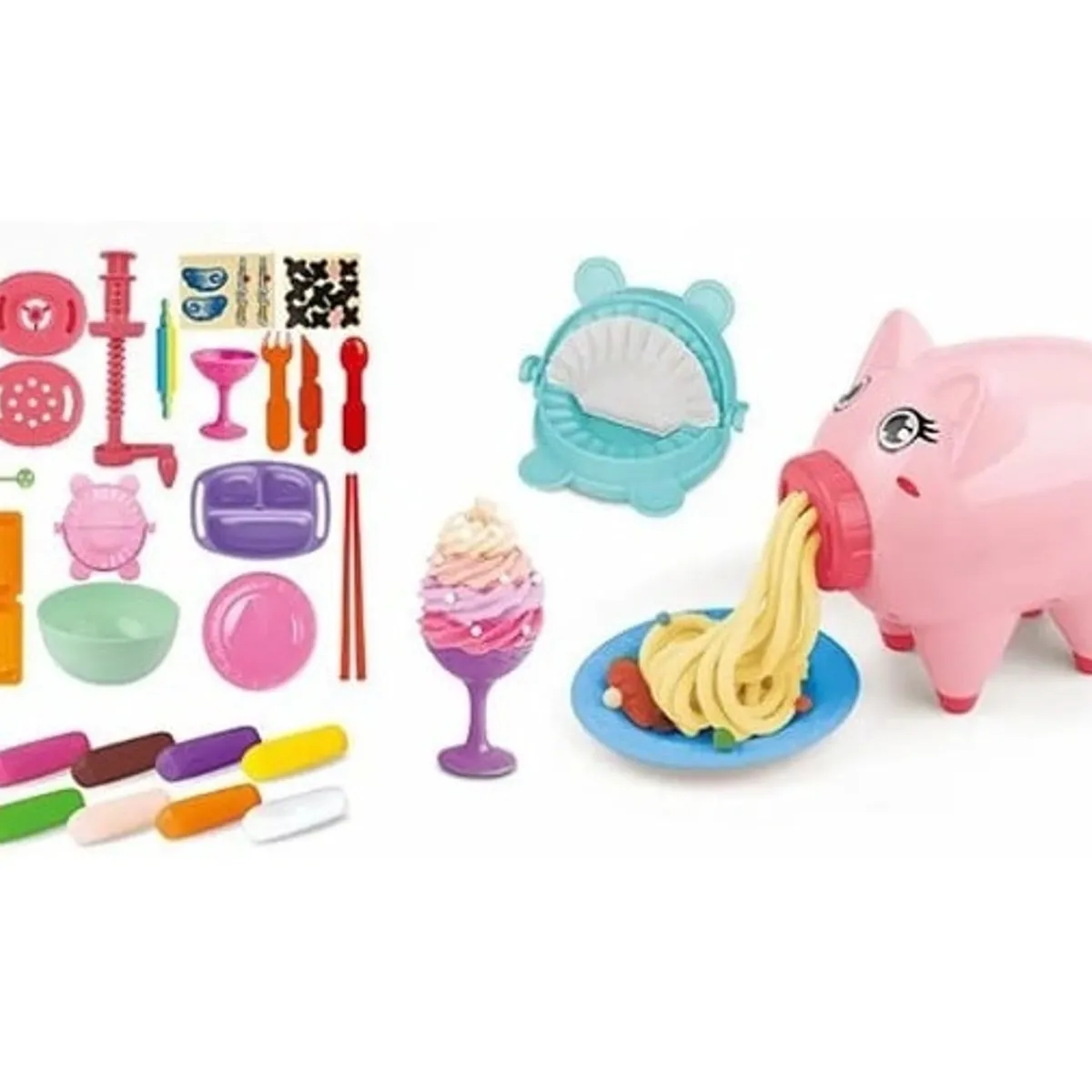 GENERICO - Caja juego masa y accesorios para niños