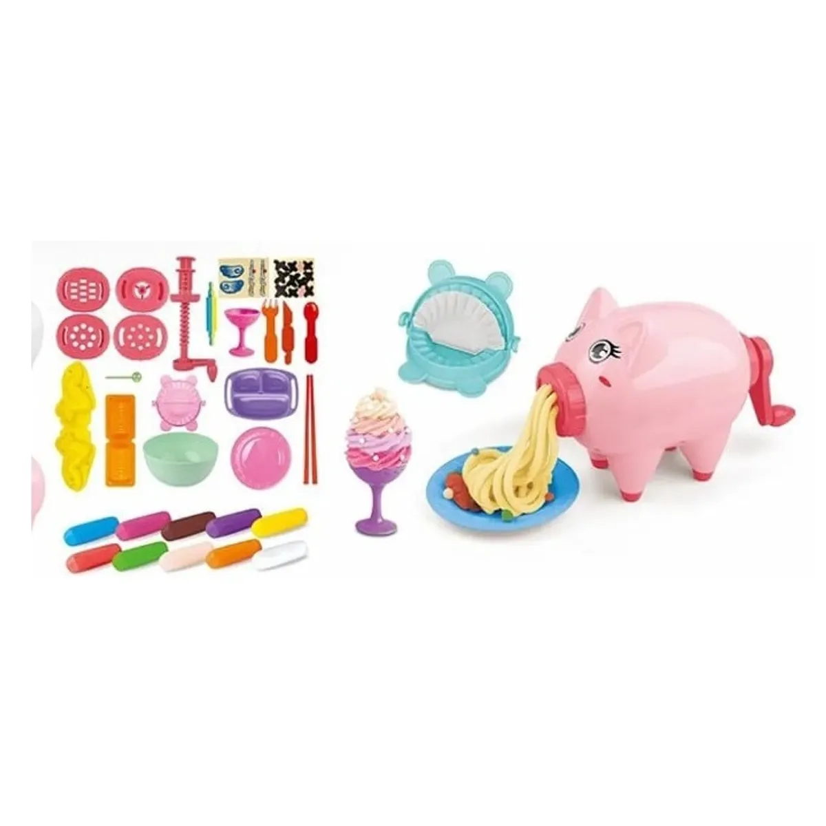 GENERICO - Caja juego masa y accesorios para niños