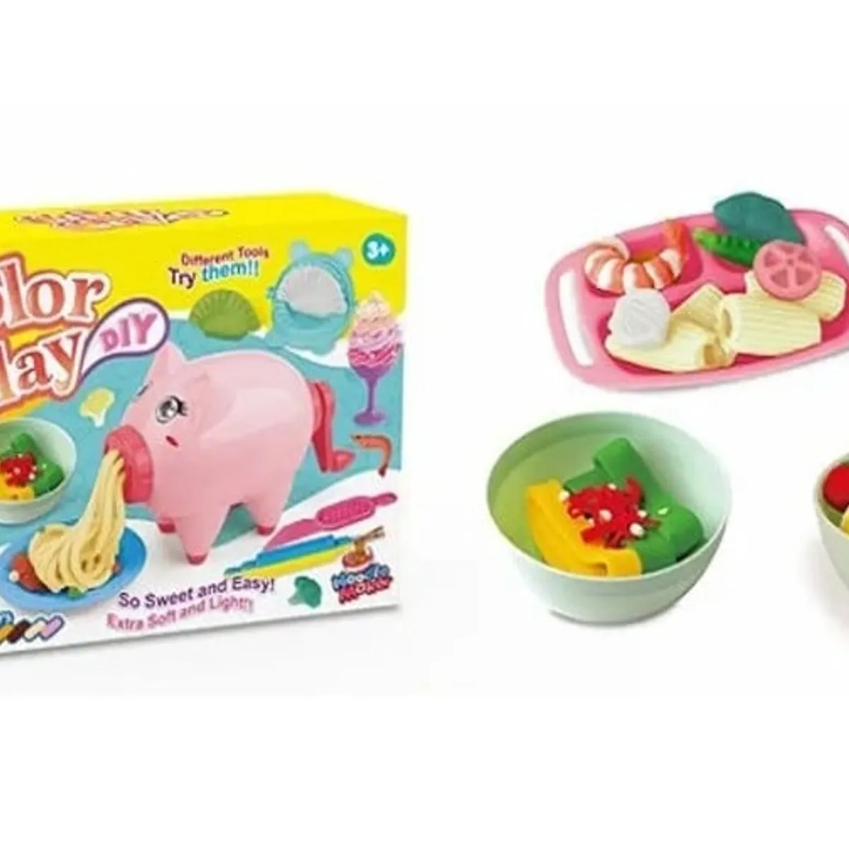 GENERICO - Caja juego masa y accesorios para niños