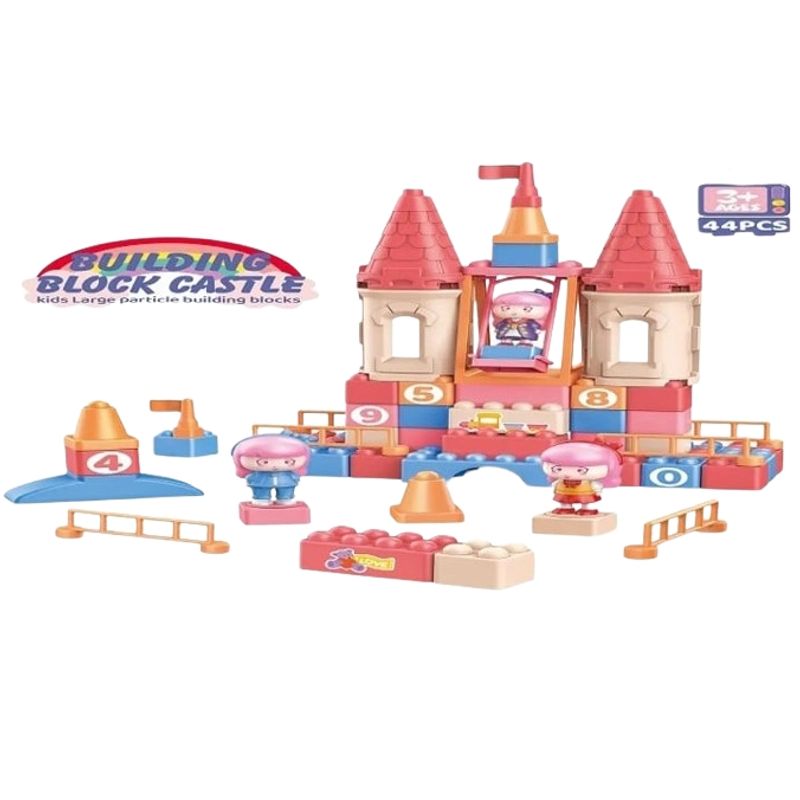 GENERICO - Juego bloques tipo lego de castillo 44unds